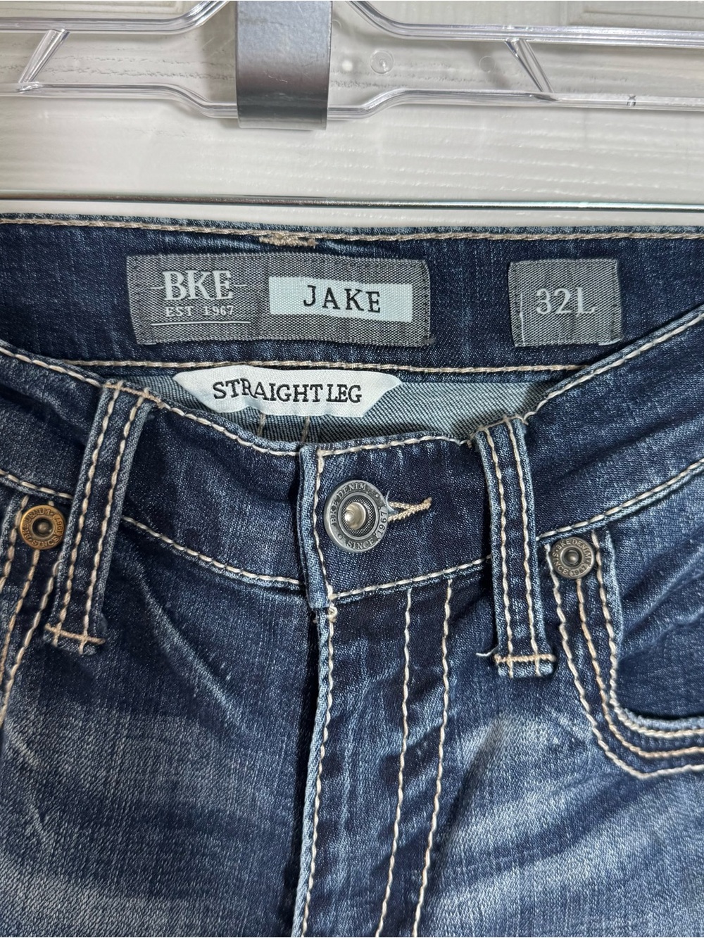 BKE Jake Straight Stretch Jeans Men's 32x34 Medium Wash Denim - Picture 5 of 9